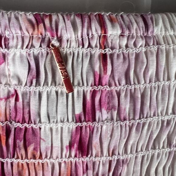 MISA Los Angeles Dress Coquette Revolve Dina In Abstract Rose M Romantic NWT - Picture 5 of 10